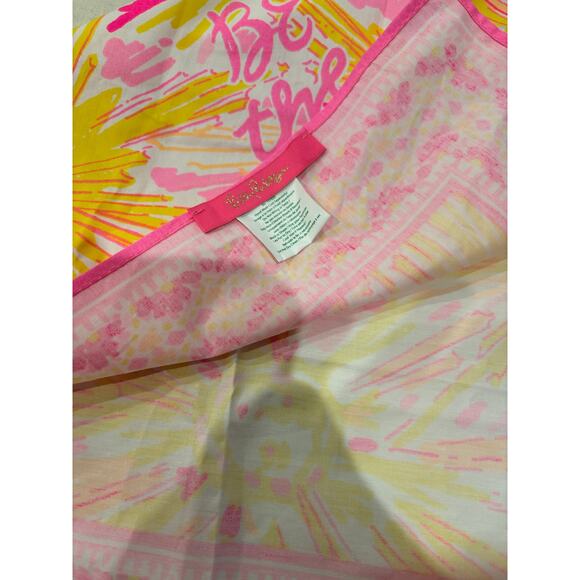 Lilly Pulitzer Be the Sunshine Scarf / Bandana GWP EUC - Picture 7 of 8